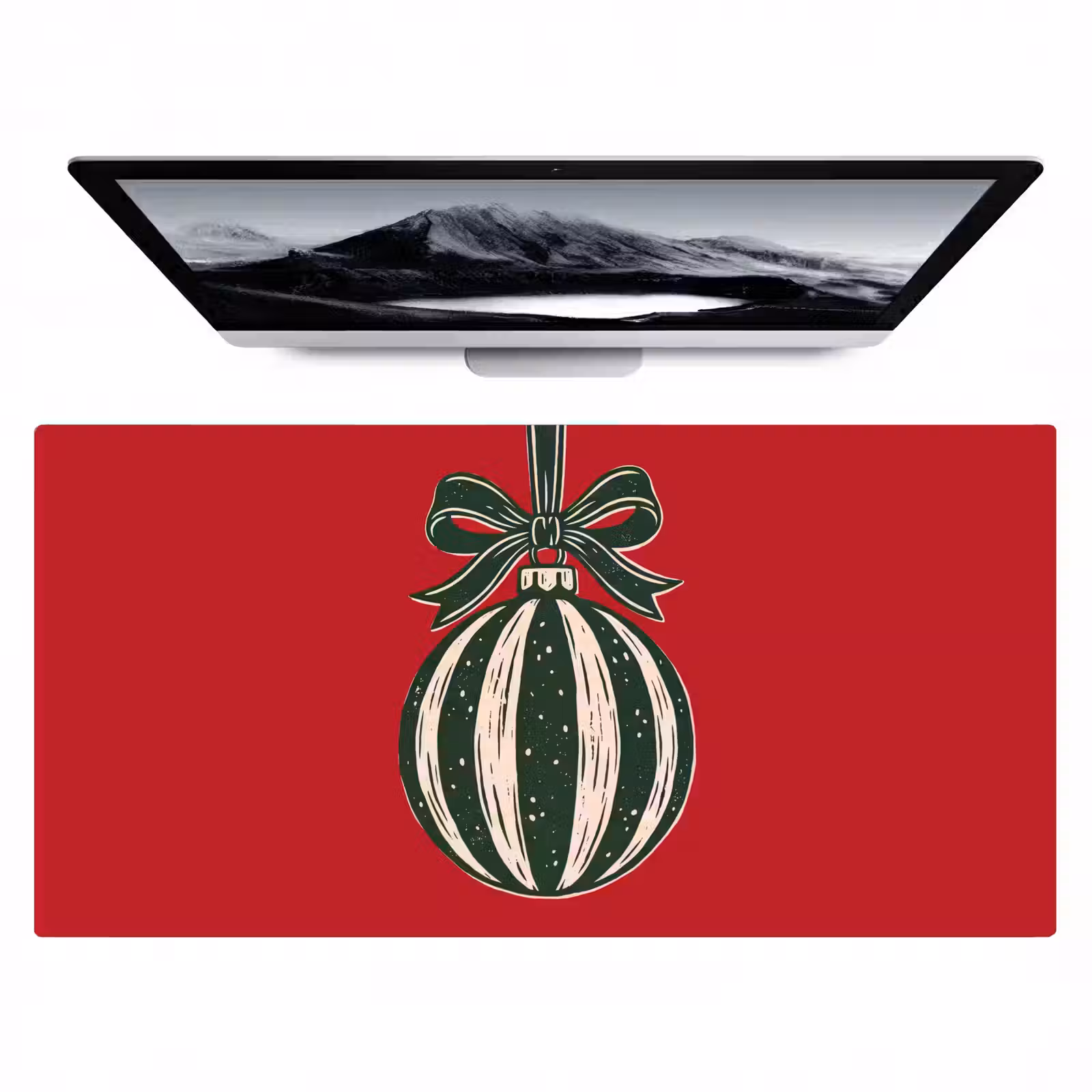 Bureau onderlegger - Kerstbal - Kerst - Rood — 1