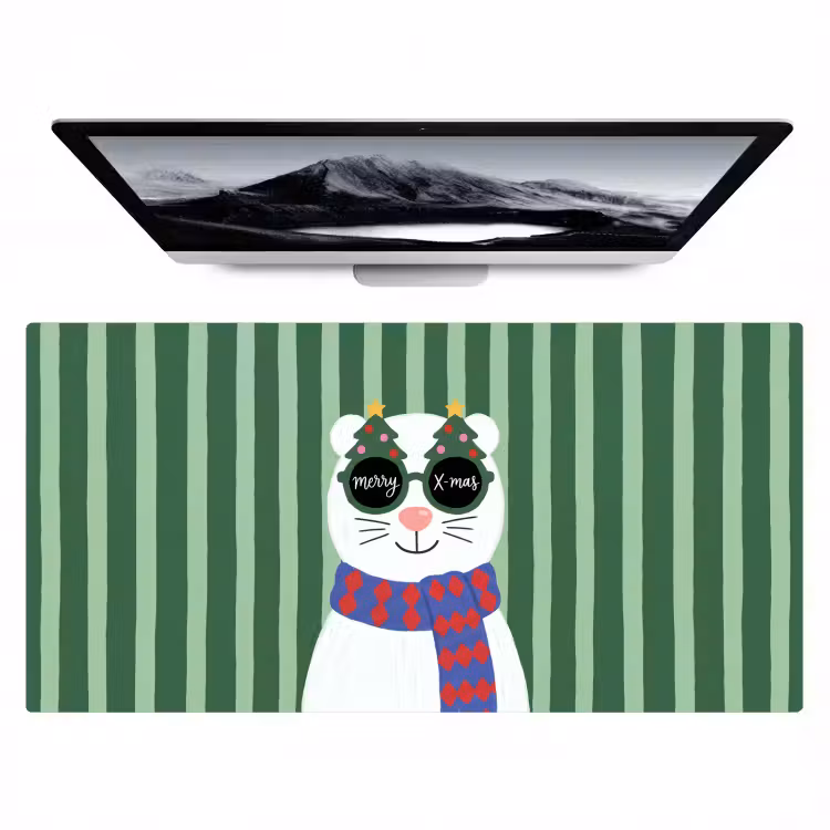 Bureau onderlegger - Dier - Winter - Cartoon — 1