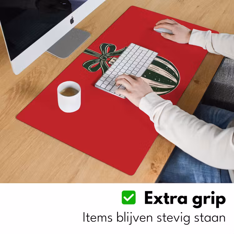 Bureau onderlegger - Kerstbal - Kerst - Rood — 6