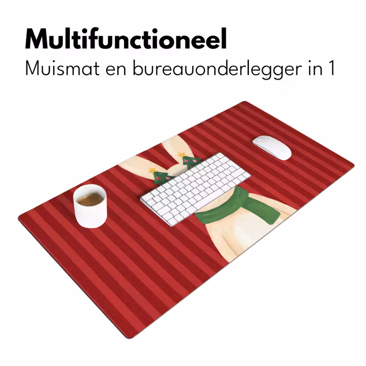 Bureau onderlegger - Konijn - Kerst - Dieren — 7