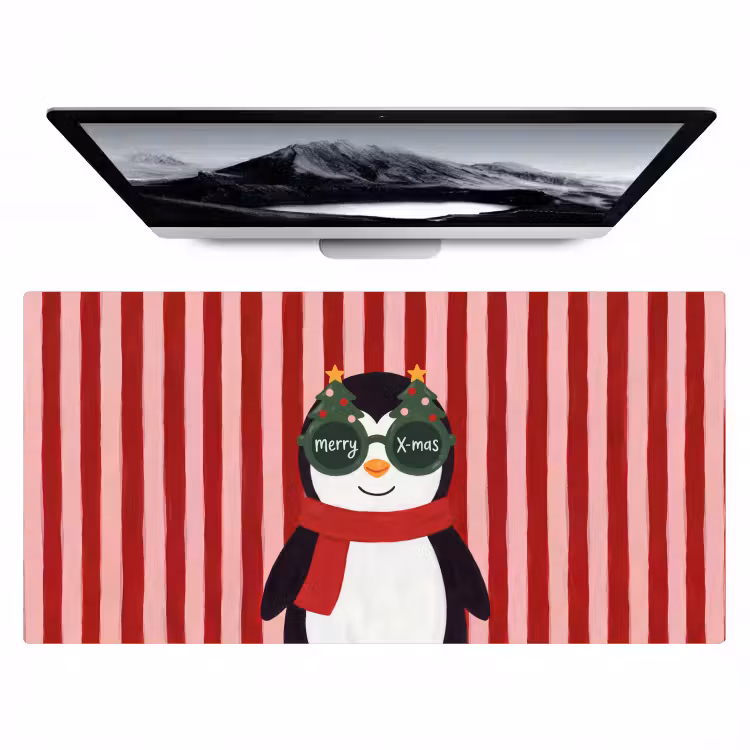 Bureau onderlegger - Pinguïn - Kerst - Illustratie — 1