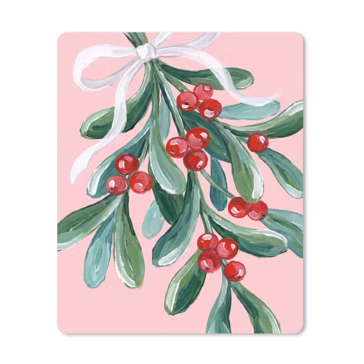 Muismat - Plant - Kerst - Roze — 1