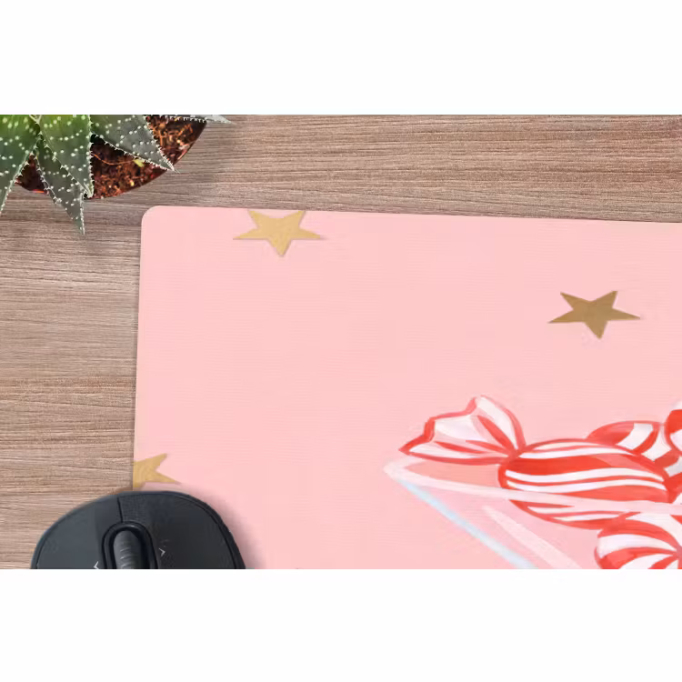 Muismat - Snoep - Glas - Roze — 5