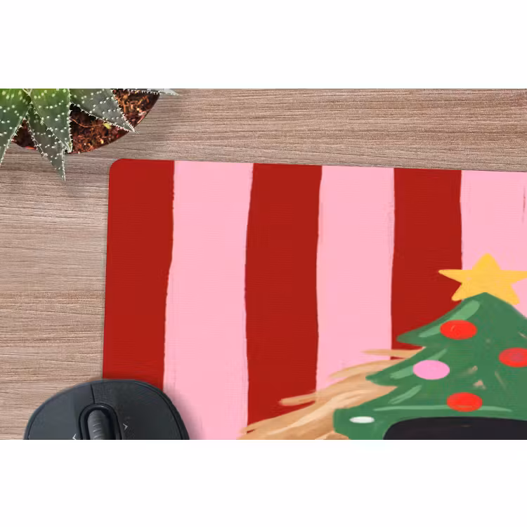 Muismat - Hond - Kerst - Rood — 5