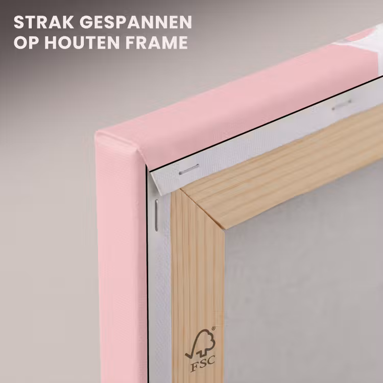 Canvas schilderij - Plant - Kerst - Roze — 7