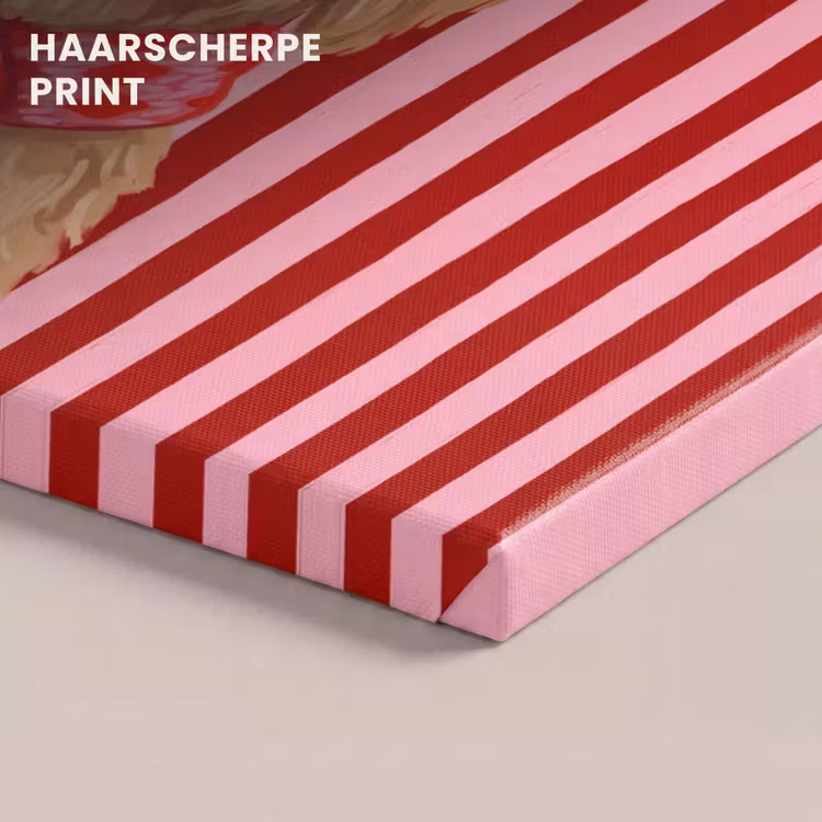 Canvas schilderij - Hond - Kerst - Rood — 5