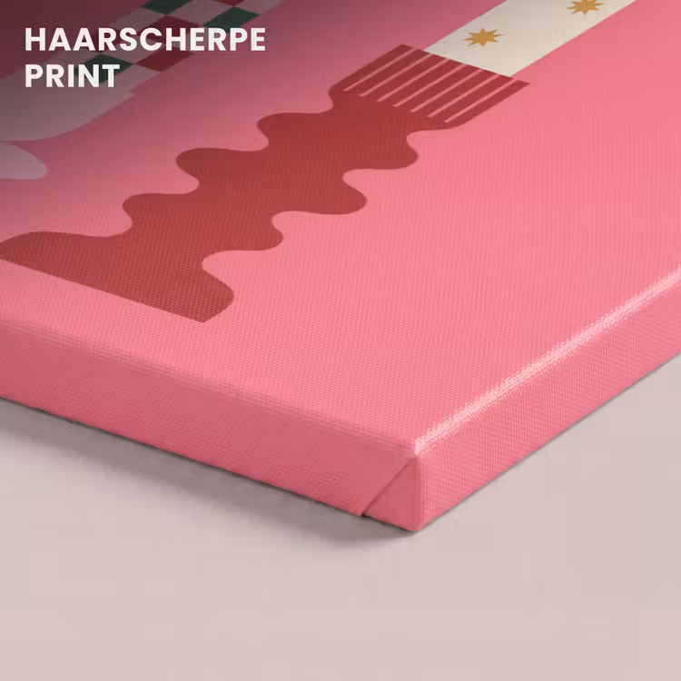 Canvas schilderij - Kaarsen - Feest - Roze — 5