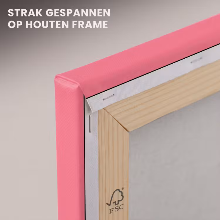 Canvas schilderij - Kaarsen - Feest - Roze — 7