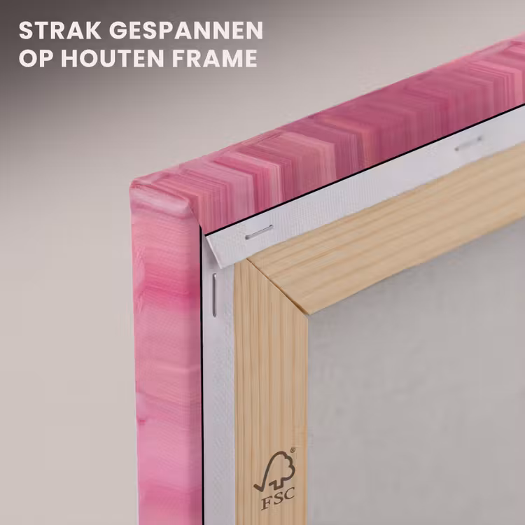 Canvas schilderij - Snoep - Hart - Roze — 7
