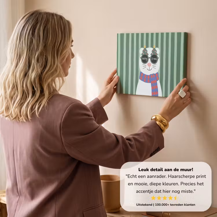 Canvas schilderij - Dier - Winter - Cartoon — 3