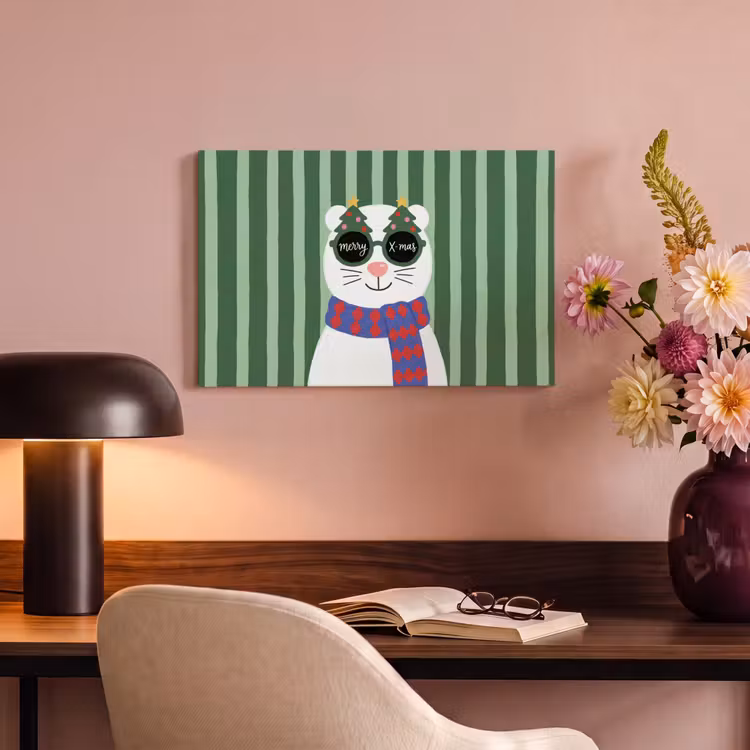 Canvas schilderij - Dier - Winter - Cartoon — 6