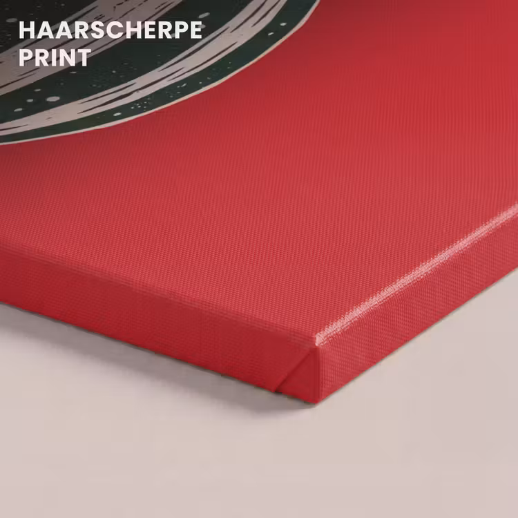 Canvas schilderij - Kerstbal - Kerst - Rood — 5