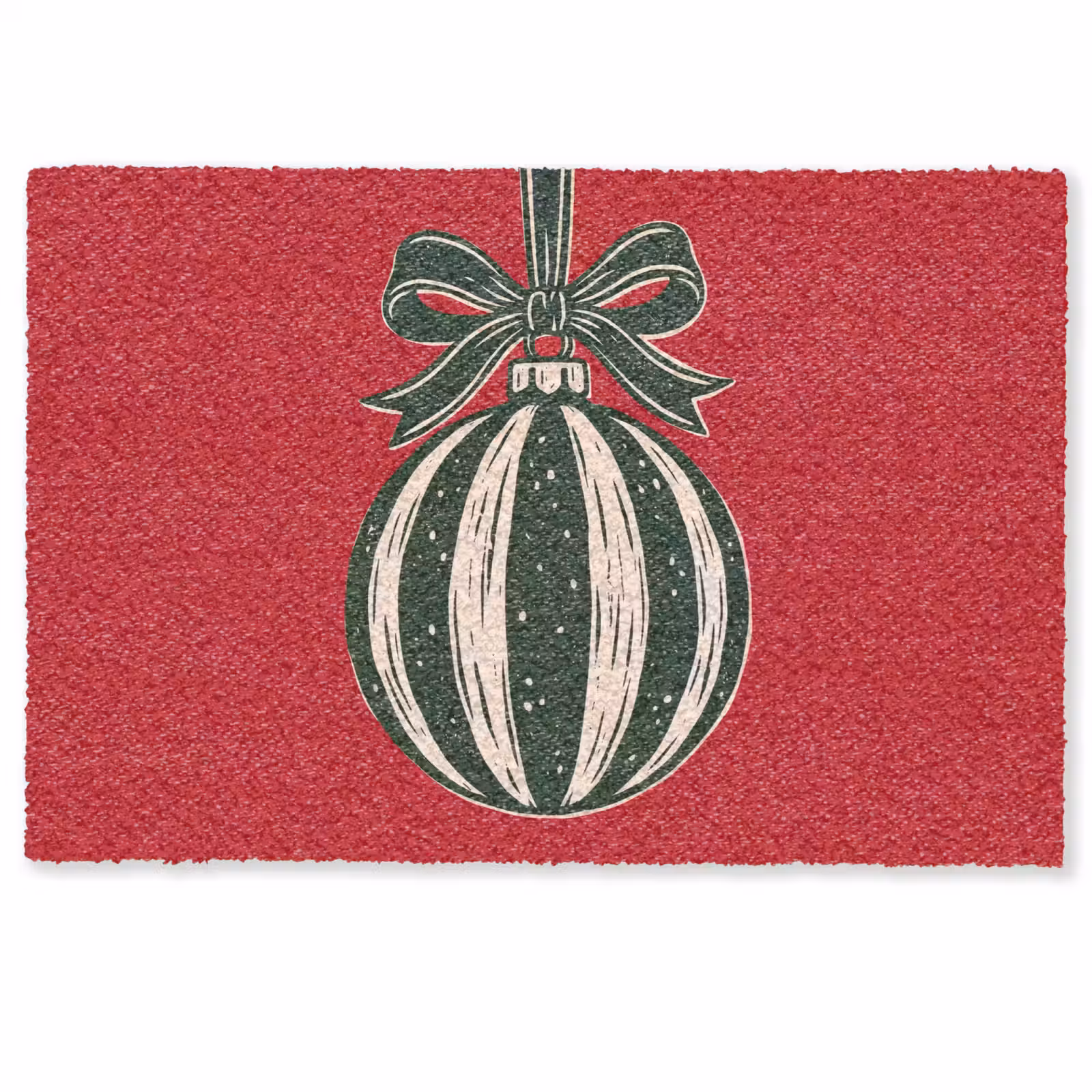 Deurmat - Kerstbal - Kerst - Rood — 1