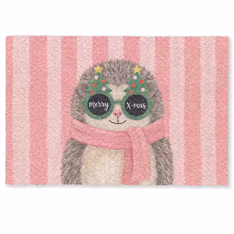 Deurmat - Egel - Kerst - Illustratie