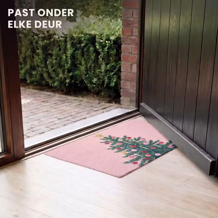 Deurmat - Kerstboom - Kerst - Roze — 7