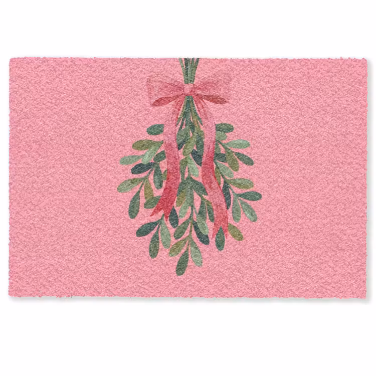 Deurmat - Plant - Lint - Roze