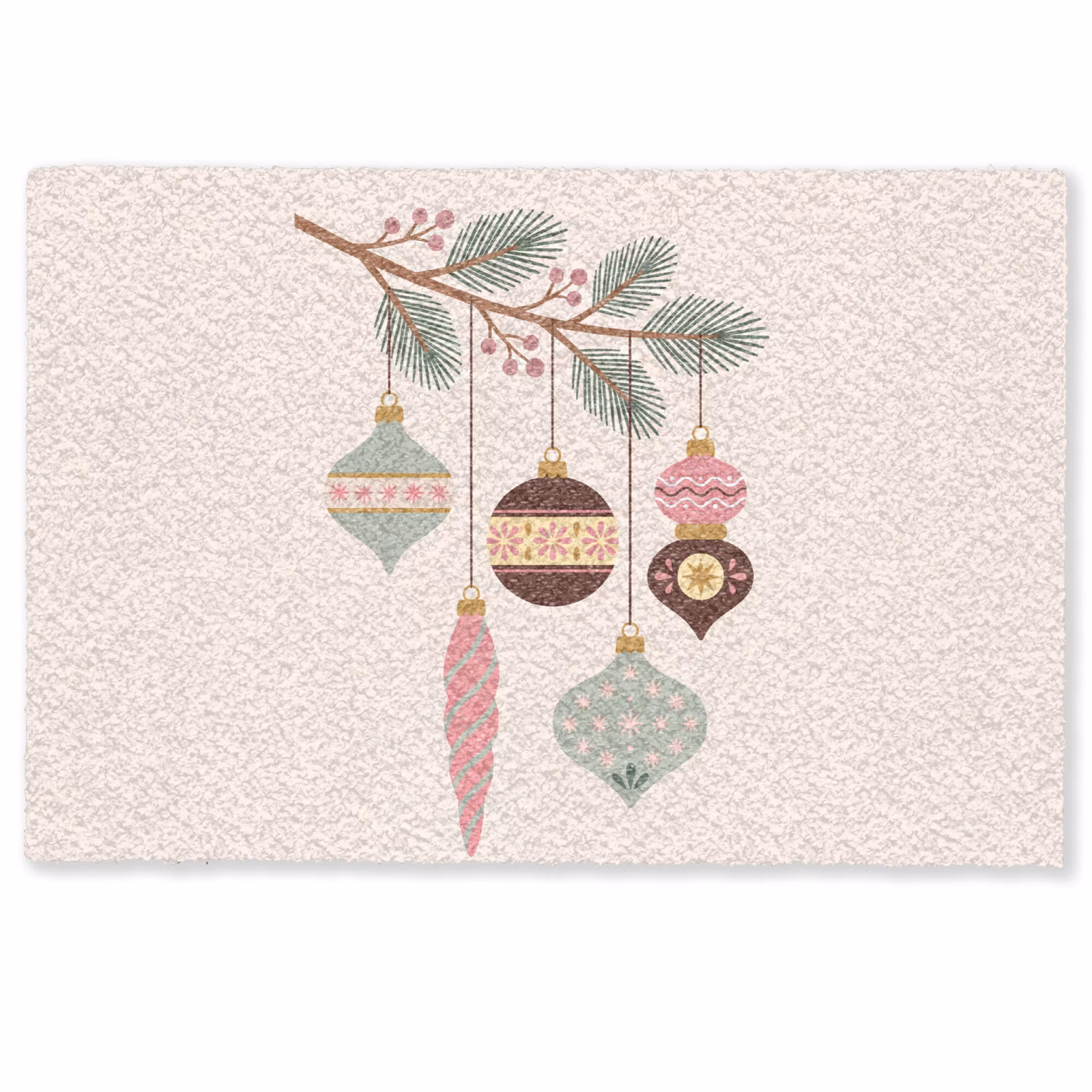 Deurmat - Kerst - Ornamenten - Tak — 1