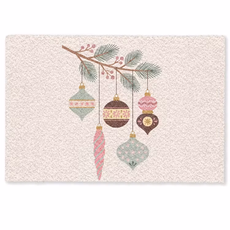 Deurmat - Kerst - Ornamenten - Tak