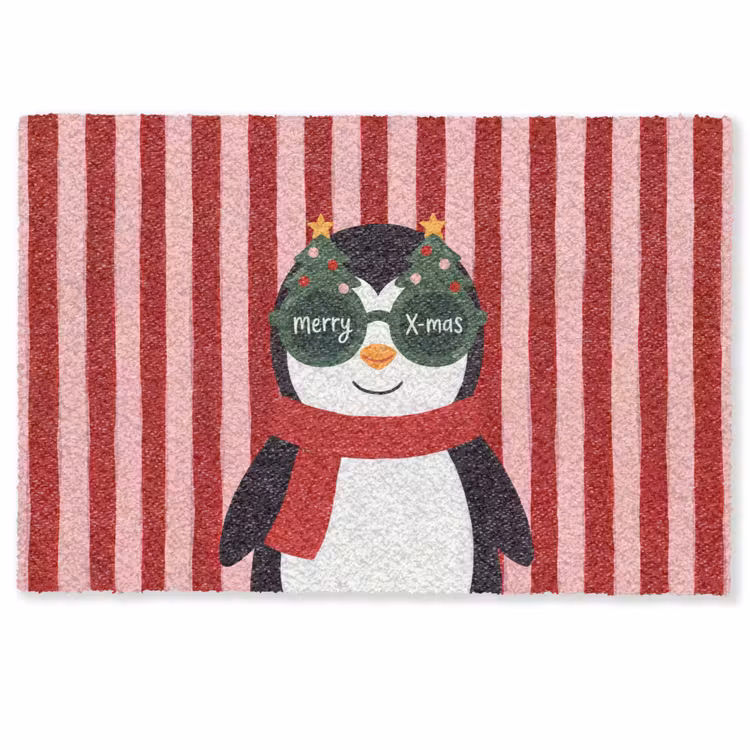 Deurmat - Pinguïn - Kerst - Illustratie — 1