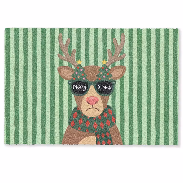 Deurmat - Rendier - Kerst - Illustratie