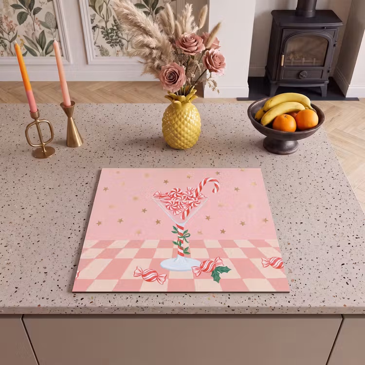 Inductie beschermer - Snoep - Glas - Roze — 2