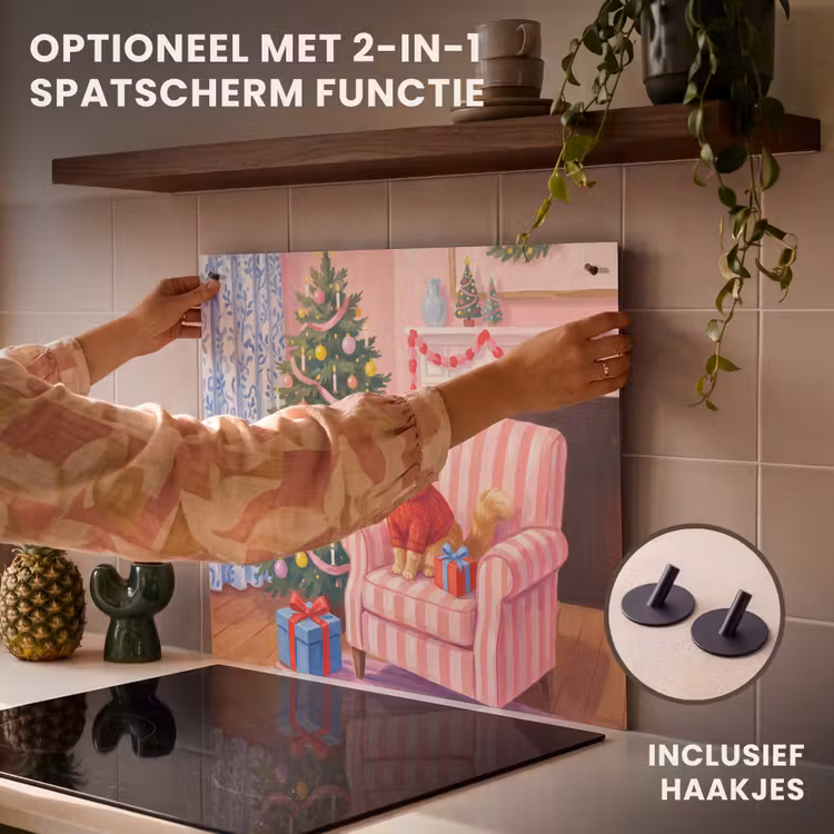 Inductie beschermer - Kat - Kerst - Interieur — 10