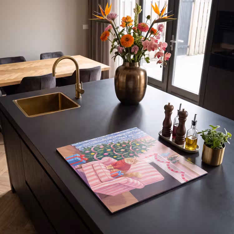 Inductie beschermer - Kat - Kerst - Interieur — 5