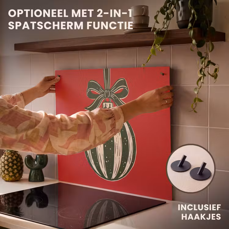 Inductie beschermer - Kerstbal - Kerst - Rood — 10