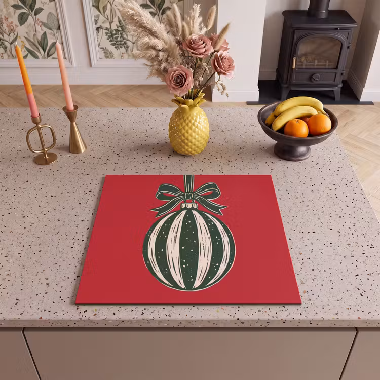 Inductie beschermer - Kerstbal - Kerst - Rood — 2