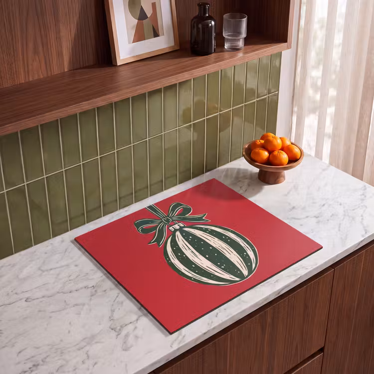 Inductie beschermer - Kerstbal - Kerst - Rood — 8