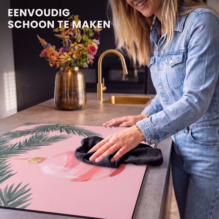 Inductie beschermer - Kerstbal - Roze - Kerst — 6
