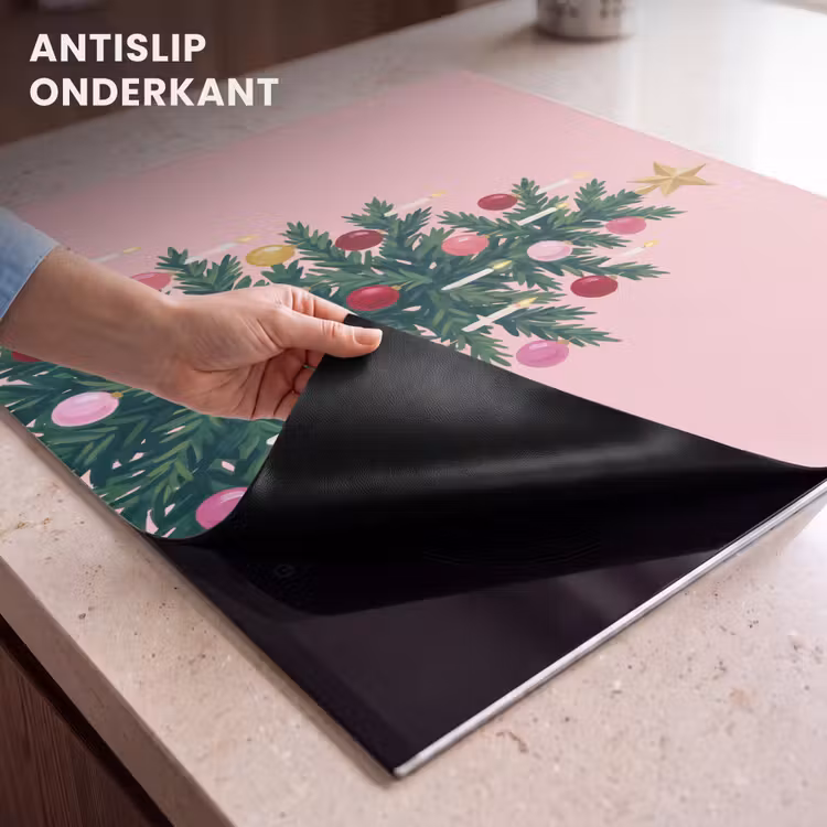 Inductie beschermer - Kerstboom - Kerst - Roze — 9