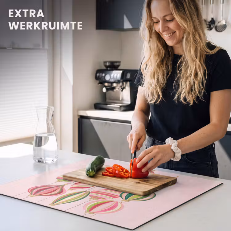 Inductie beschermer - Kerstversiering - Gestreept - Roze — 4
