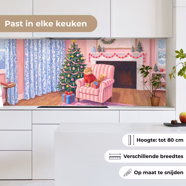 Keuken achterwand - Kat - Kerst - Interieur — 4
