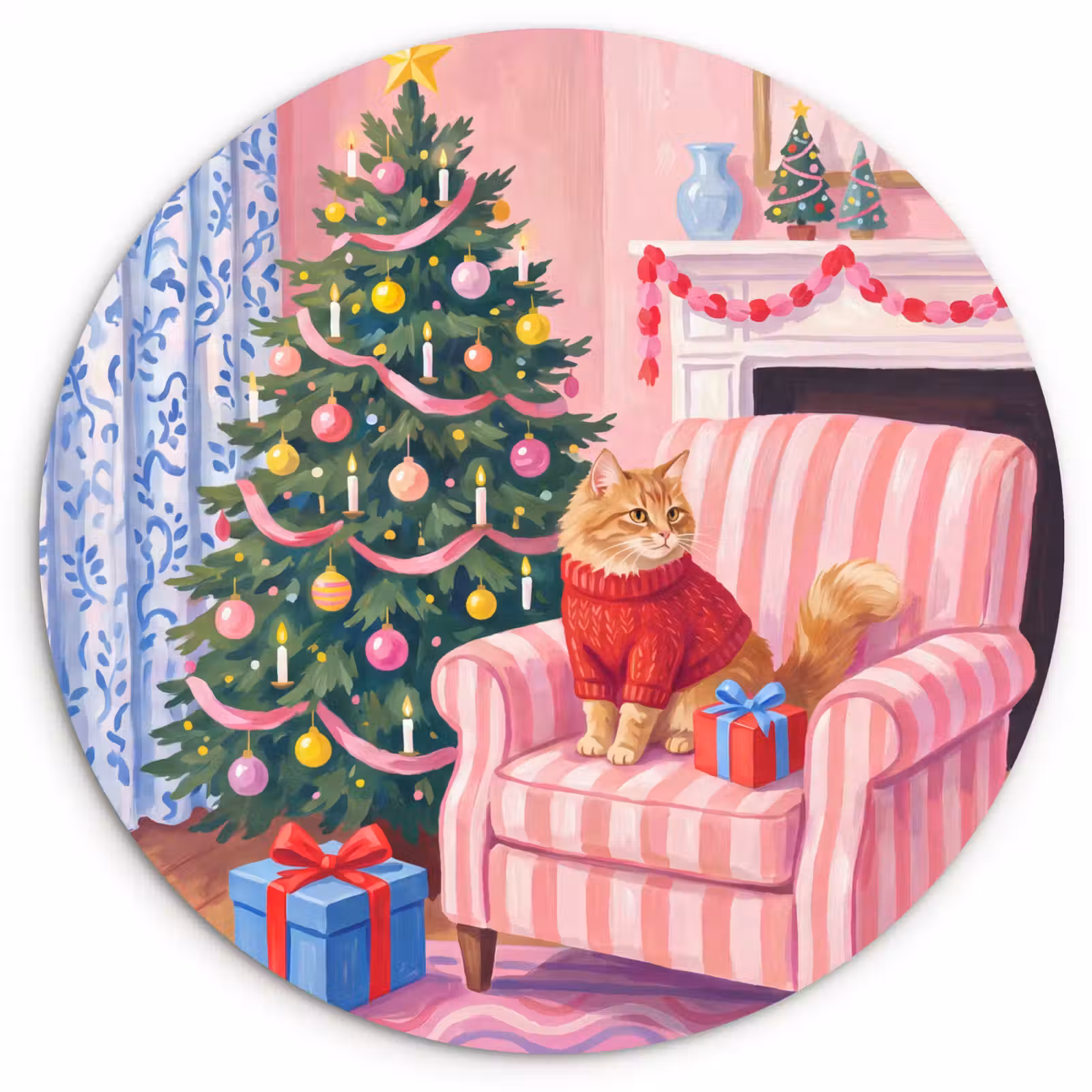 Muurcirkel - Kat - Kerst - Interieur — 1