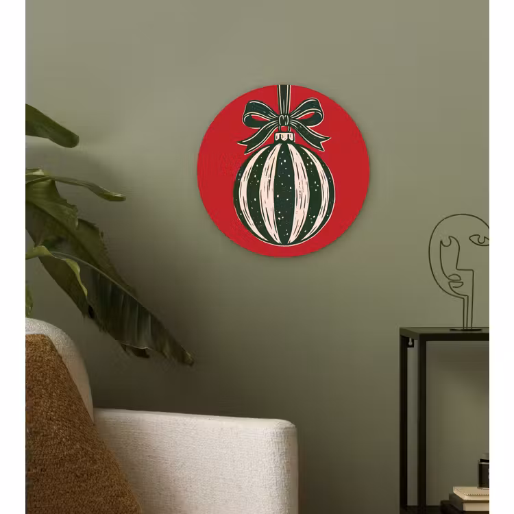 Muurcirkel - Kerstbal - Kerst - Rood — 3