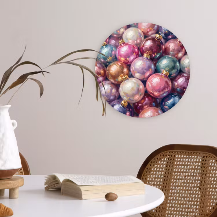 Muurcirkel - Kerstdecoratie - Kleurrijk - Feest — 4