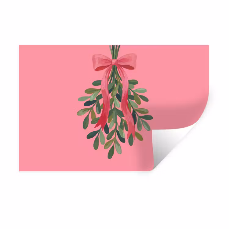 Muursticker - Plant - Lint - Roze — 1