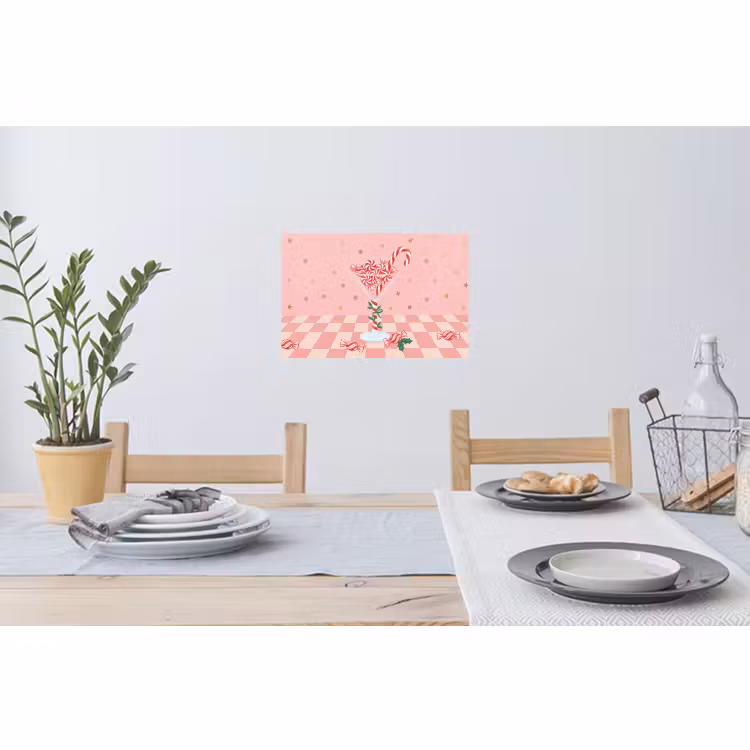 Muursticker - Snoep - Glas - Roze — 3