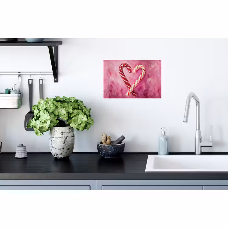 Muursticker - Snoep - Hart - Roze — 2