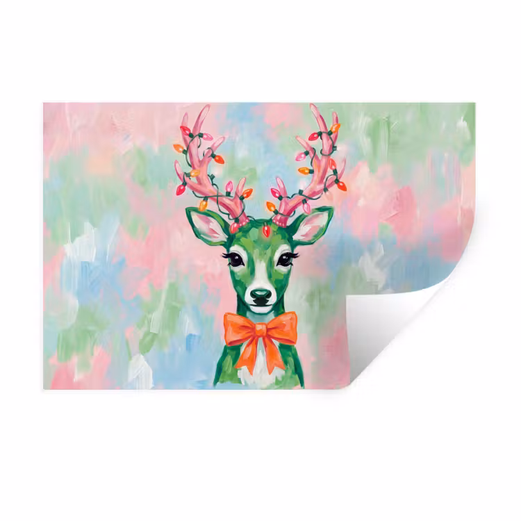 Muursticker - Hert - Kerst - Dieren — 1