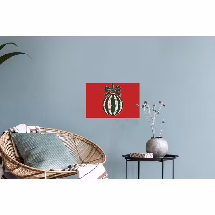 Muursticker - Kerstbal - Kerst - Rood — 4