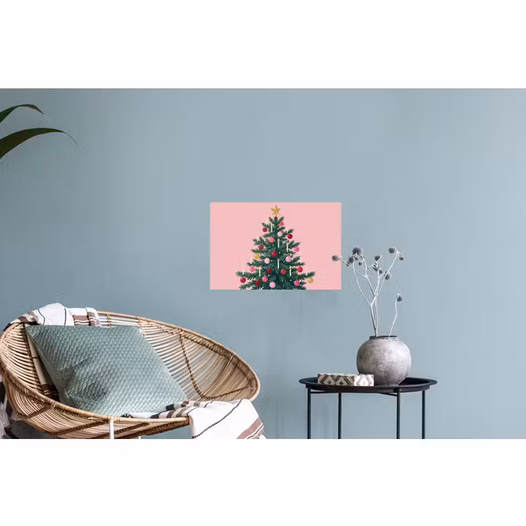 Muursticker - Kerstboom - Kerst - Roze — 4
