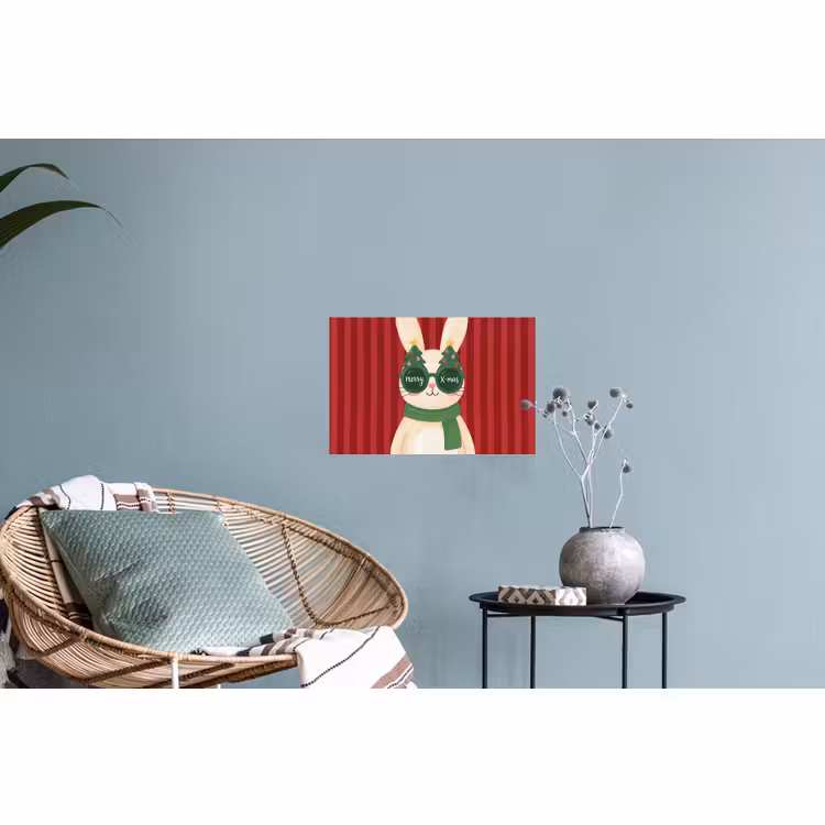 Muursticker - Konijn - Kerst - Dieren — 4