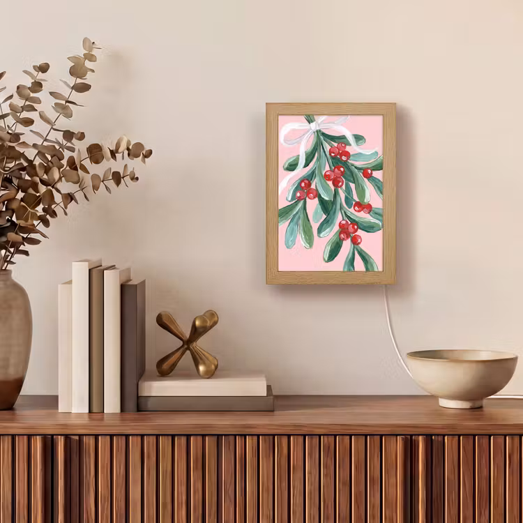 Gepersonaliseerde Lightbox - Plant - Kerst - Roze — 4