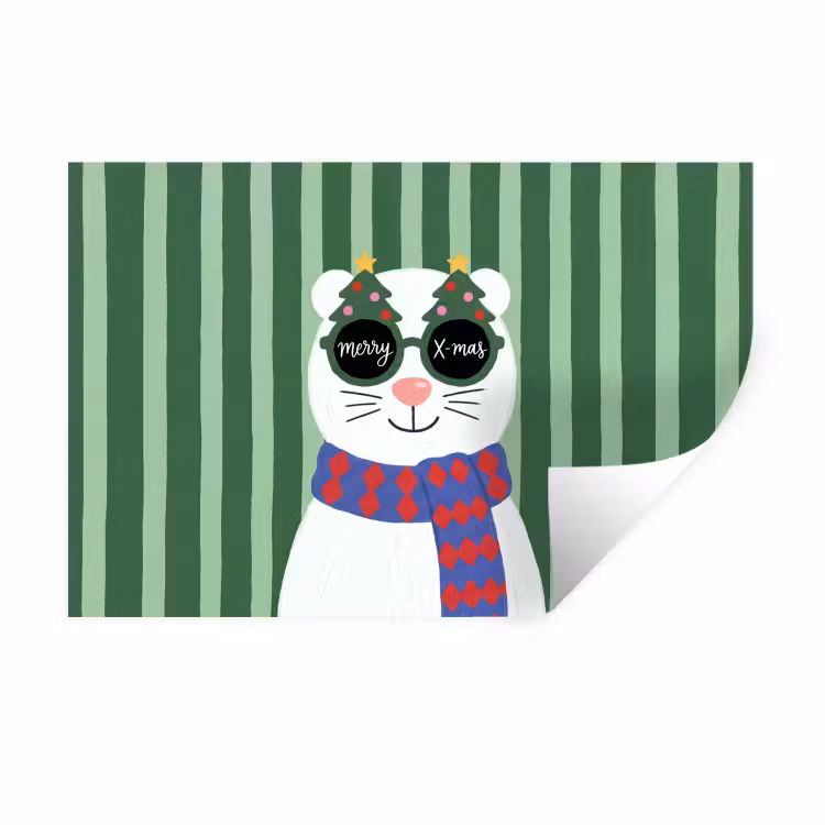 Muursticker - Dier - Winter - Cartoon