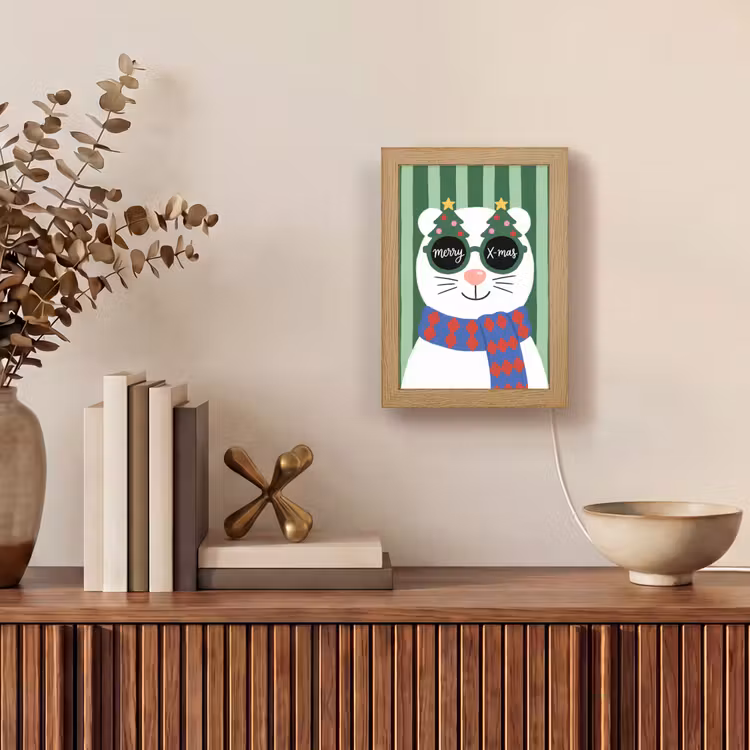 Gepersonaliseerde Lightbox - Dier - Winter - Cartoon — 4