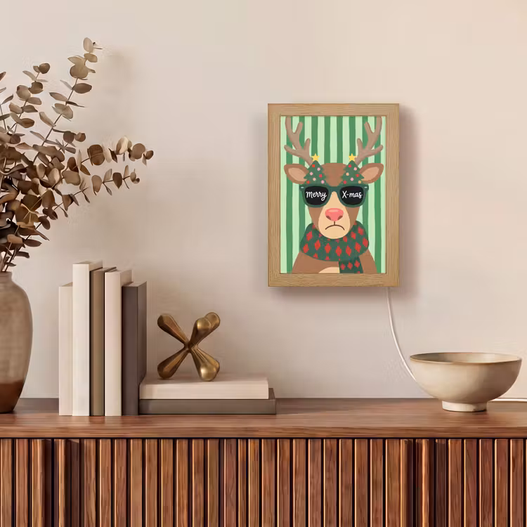 Gepersonaliseerde Lightbox - Rendier - Kerst - Illustratie — 4
