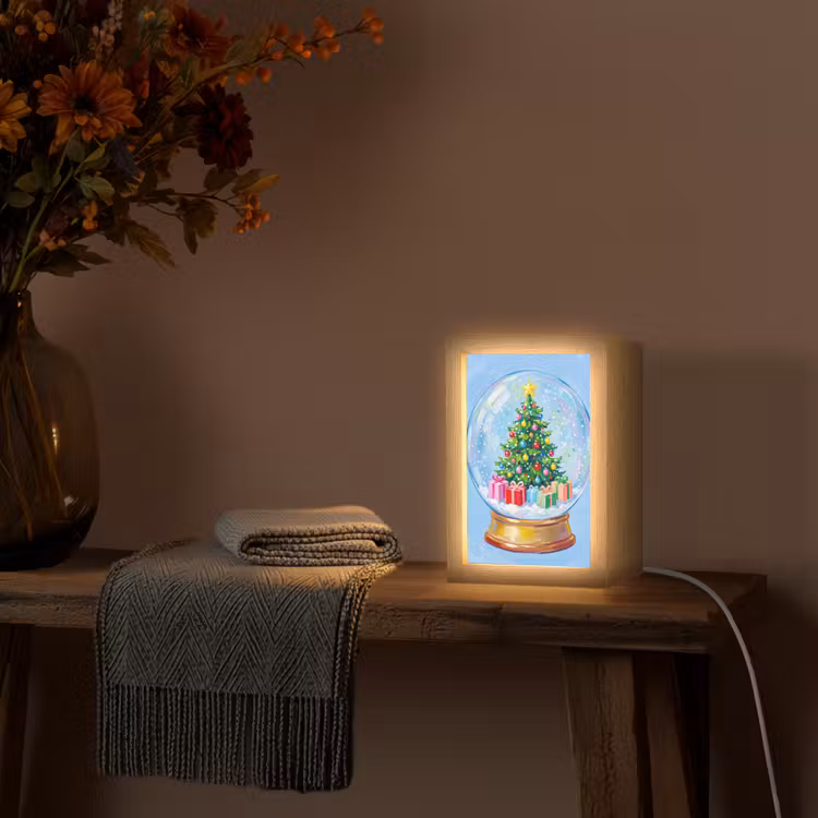 Gepersonaliseerde Lightbox - Sneeuwbol - Kerst - Cadeaus — 3