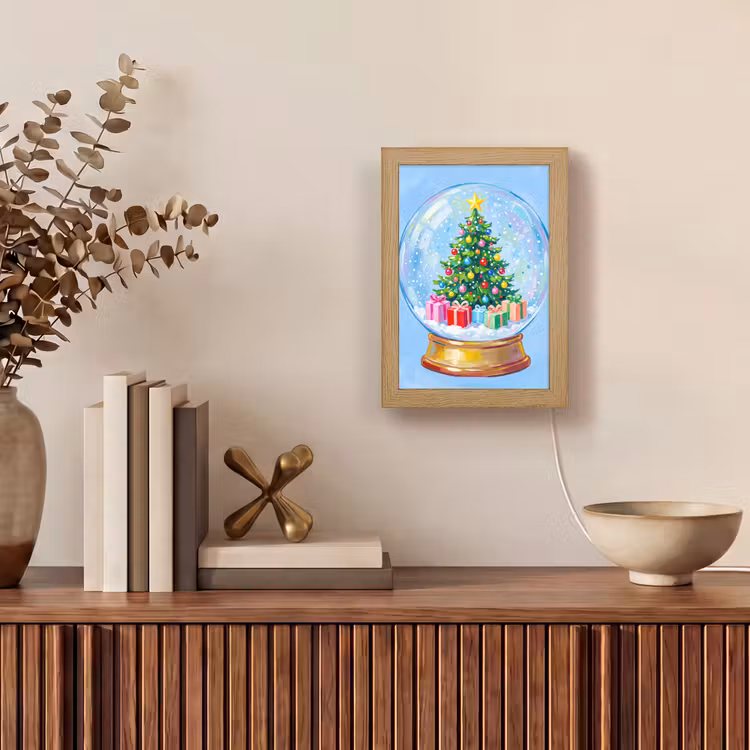 Gepersonaliseerde Lightbox - Sneeuwbol - Kerst - Cadeaus — 4